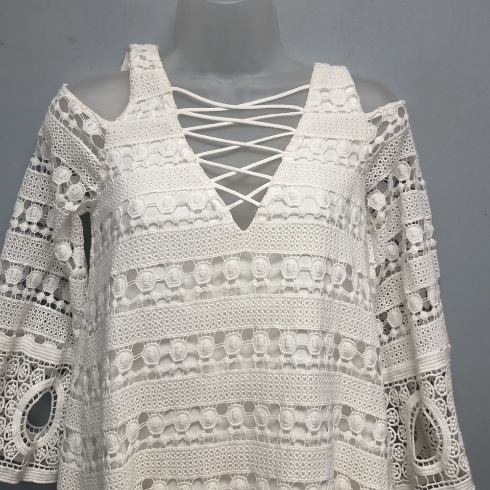 Sugar + Lips cold shoulder dress